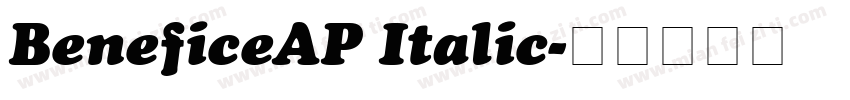 BeneficeAP Italic字体转换